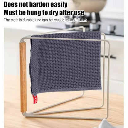 2 Pack 10 x 10 Inches Premium Microfiber Waffle Weave Kitchen Dish Cloths,Ultra Soft Absorbent Quick Drying Dish Towels,Dish Rags for Drying Dishes & Daily Kitchen Use,Gray - color: Dark Gray