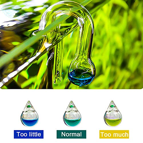 Glass CO2 Drop Checker Aquarium Hang On CO2 Monitor CO2 Detector for Aquarium Planted Tank