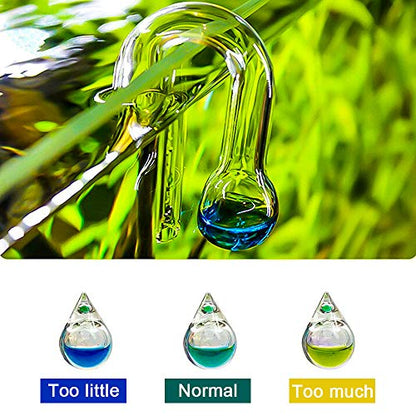 Glass CO2 Drop Checker Aquarium Hang On CO2 Monitor CO2 Detector for Aquarium Planted Tank