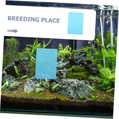 BESPORTBLE Blue Fish Breeding Cone Suction Cups – Aquarium Spawning Plate for Fish Tank Isolation and Hatching Removable Breeding Net