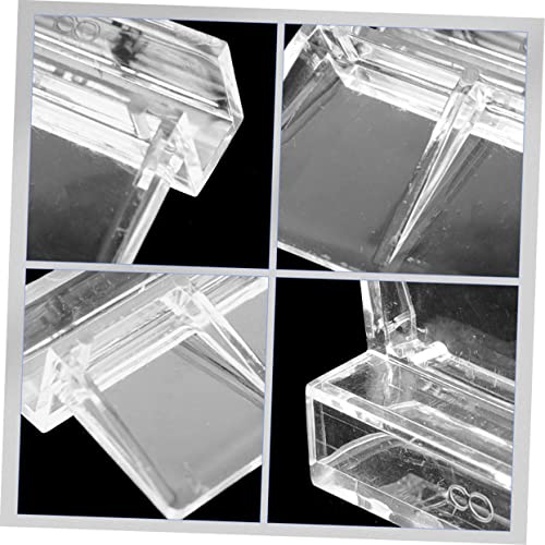 BESPORTBLE 32pcs Acrylic Aquarium Lid Clips Fish Tank Cover Bracket Easy Install Rimless Tank Support High Strength Clips for Fish Aesthetic