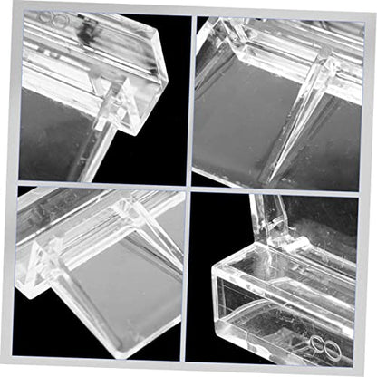 BESPORTBLE 32pcs Acrylic Aquarium Lid Clips Fish Tank Cover Bracket Easy Install Rimless Tank Support High Strength Clips for Fish Aesthetic