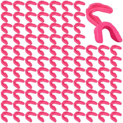 Kathfly 100Pack Sport Mouth Guard Bulk Athletic Mouthguard, Pink - color: Pink