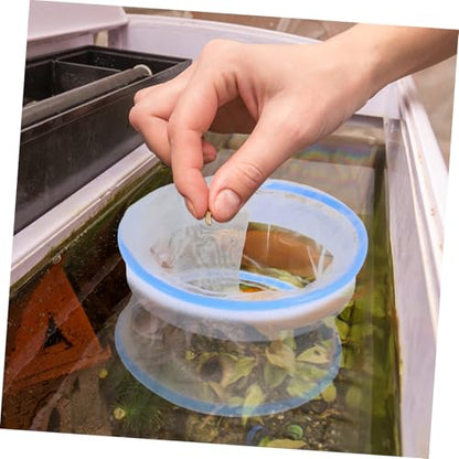 BESPORTBLE 2pcs Floating Breeding Box for Guppies Transparent Nylon Fish Tank Incubator with Mesh Design Stable Structure for Optimal Hatching and Fry Survival