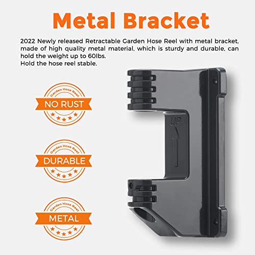 Giraffe Tools PRO Metal Bracket Only for Model AW25/30， 78FT /100FT Hose Reel Swivel Bracket, Not for AW40/50/20