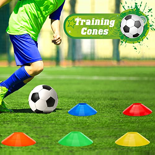 Lewtemi Soccer Disc Cones 7.5'' Sports Agility Training - color: Mixcolor
