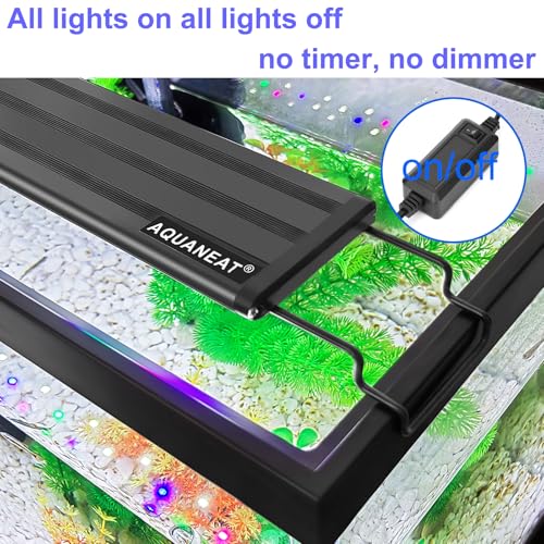 AQUANEAT LED Aquarium Light Full Spectrum 12 Inch Fish Tank Light Fresh Water