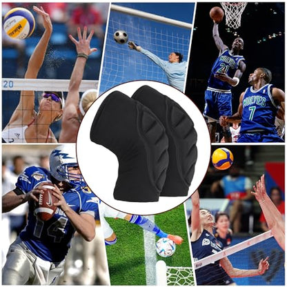 PISIQI Knee Pads Compression Leg Sleeve Knee Brace Sleeve Thicken Anti-Collision Thick EVA Padding for Basketball Football Volleyball Wrestling Protector Gear - size: X-Small
