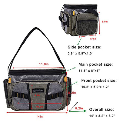 Fishing Tackle Bags Soft Side Fishing Tackle Box Storage Bag for Saltwater or Freshwater