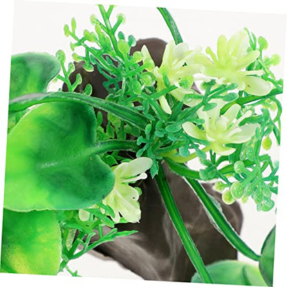 Decorative Fish Tank Grass Compact Artificial Aquarium Plant for Desktop Aquariums Fish Decor Accessory and Aesthetics