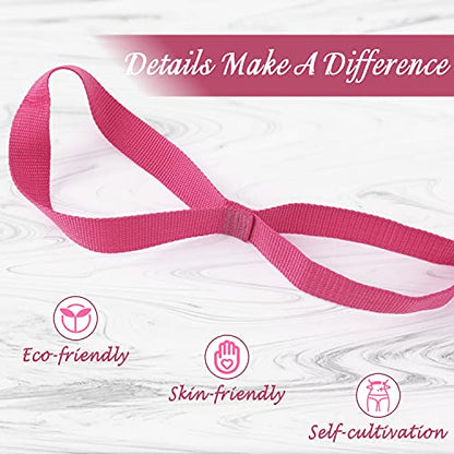 Scotamalone Stretching Yoga Strap Physical Therapy Stretch Bands - color: Pink