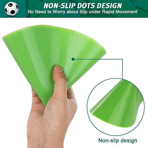 60 Pcs Poly Vinyl Spot Markers Rubber Floor Dots Non Slip Agility Markers - size: 10inch