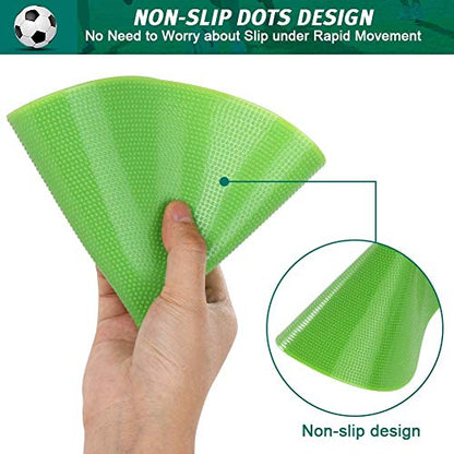 60 Pcs Poly Vinyl Spot Markers Rubber Floor Dots Non Slip Agility Markers - size: 10inch