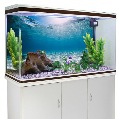 AWERT 36x24 inches Vinyl Undersea Ocean Floor Aquarium Background Tropical Tank Background