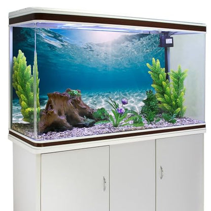 AWERT 72x18 inches Vinyl Undersea Ocean Floor Aquarium Background Tropical Tank Background - size: 72x18in/180x45cm