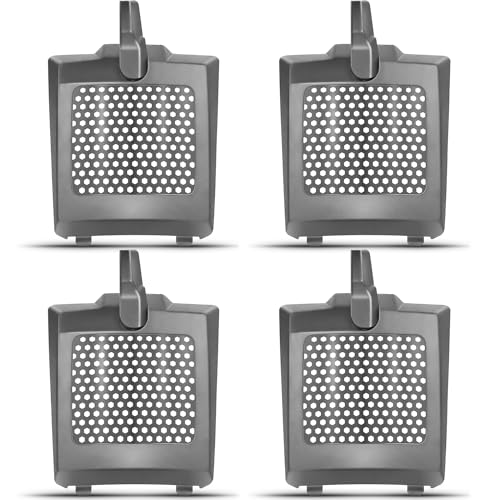 HASMX 4-Pack 833954 841708 Vacuum Cleaner Hepa Exhaust Replacement Filter Cover Door for Super Coach Pro 10, Super Coach Pro 6,ProTeam Backpack 107303, 107310