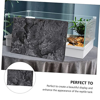 Reptile Tank Background Board 3D Natural Stone Tile Turtle Decor Fish Tank Wall Decor