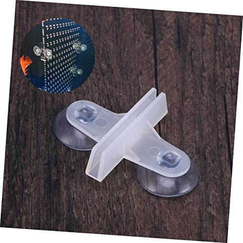 Happyyami 5pcs Aquarium Glass Suction Cup Purple Gravel for Aquarium Fish Aquarium Accessories Fish Tank Breeding Aquarium Divider Sucker Fish Tank Suction Cup Partition Clip White