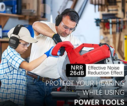 PROHEAR 016 NRR 26dB Shooting Ear Protection, Slim Passive Earmuffs - color: F Black