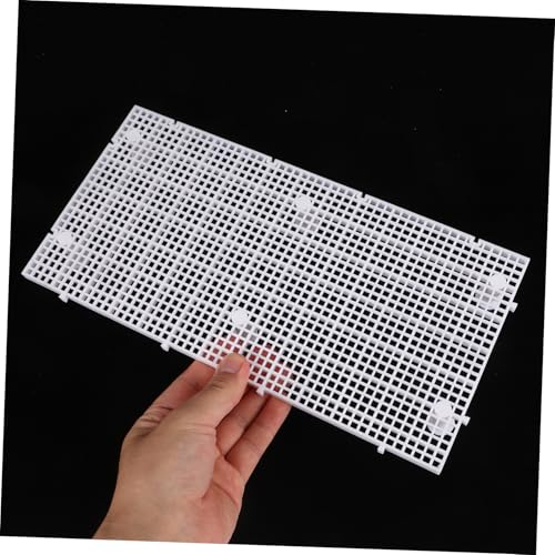 Yardwe 1set Aquarium Divider Mesh Panel for Fish Tank Isolation Reusable and Easy to Install for Fish and Turtle Basking Platform Includes Support