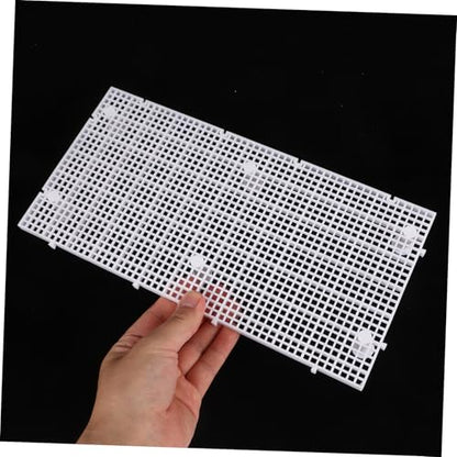 Yardwe 1set Aquarium Divider Mesh Panel for Fish Tank Isolation Reusable and Easy to Install for Fish and Turtle Basking Platform Includes Support