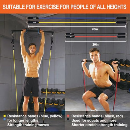 HOTWAVE Push Up Board, Portable PushUp Board, Foldable 20 in 1 Push Up Bar - color: Black