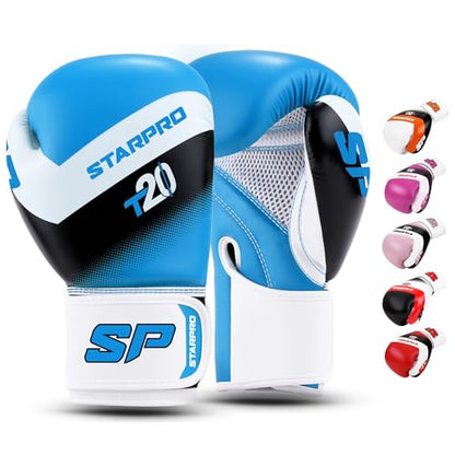 Starpro Kids Boxing Gloves – Training Gloves for Boys & Girls, 4oz & 6oz - color: Solar Blue, size: 6oz