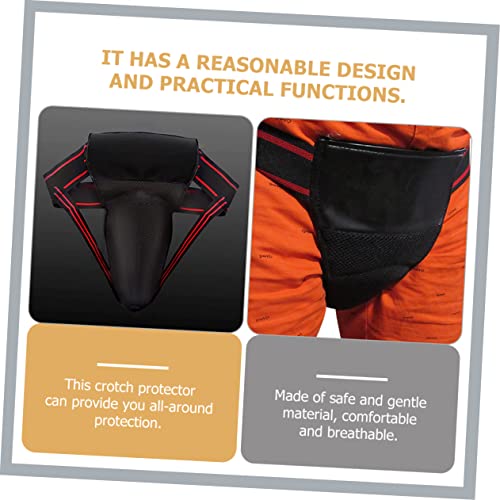 Wakauto Boxing Supply Integrated Groin Protector Comfortable Wear-Resistant Crotch Guard for Men Women Training Practice