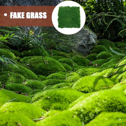 EXCEART Simulated Moss Turf Mat Realistic Artificial Moss Pad for Landscape Decoration for Bonsai Fish Tanks Garden Decor and Creative Projects