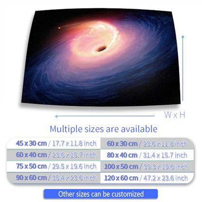 Aquarium Background Stickers - Cosmic Swirl, Black Hole - Fish Tank Reptile Terrarium Decor Poster (60 x 40 cm / (23.6 x 15.7 inches))