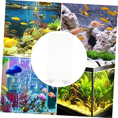 Generic Aquarium Isolation Panel Spliced Lattice Plate Grid Board for Fish Tank Dividers Random Color