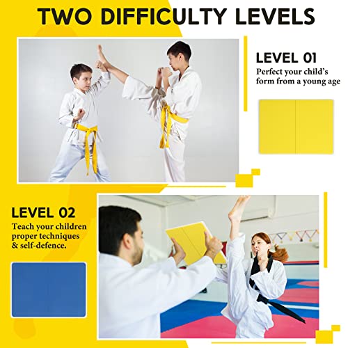 Lenwen 4 Pcs Taekwondo Training Set - color: Red-Yellow-Blue, size: 0.24'',0.31''