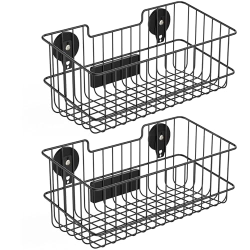 Magnetic Baskets, Large Capacity Metal Wire Mesh Basket Holder Organizer for Sundry Tool Storage, Magnetic Shelf for Garage, Laundry, Kitchen, Workshop, Cabinet(2 Pack) - style: Metal Magnetic Baskets