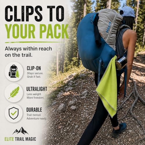 Backpacking Ultralight Quick Dry Microfiber Soft Fast Drying Hand and Face Towel Wash Cloth Camping Yoga Hiking Active Lifestyle Small (Lime, Small) - color: Lime, size: Small