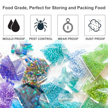 3''x 3'', (Pack of 200) 2 mil Thick Clear Plastic Reclosable Zip Poly Bags with Resealable Lock Seal Zipper, Clear Small Zip Bag, Jewelry Bags, Candy, Storage, Packaging & Shipping - size: 3" x 3"