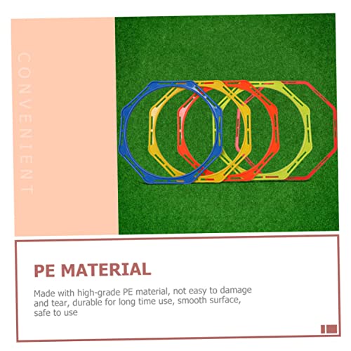 Soccer Speed Training Equipment 4 Pack of Hexagonal Agility Training Circles for Improved Footwork
