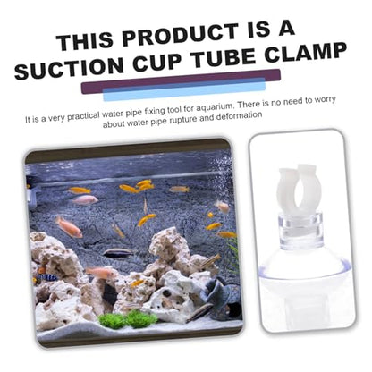 OUNONA 20pcs Aquarium Cup Holders for Fish Tank Oxygen Tubing Easy Install Design for Optimal Fixing Opening Aquarium Accessories