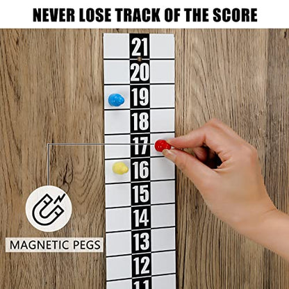Kathfly 2 Pcs Cornhole Scoreboard with 6 Magnets, Magnetic Keeper