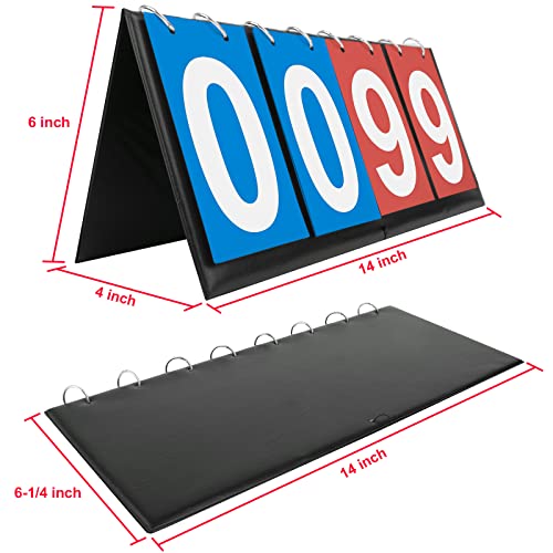 GOGO 6Packs Desktop Scoreboards 4-Digital Scoreboard