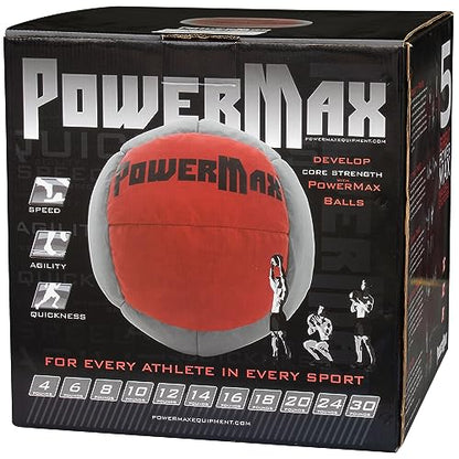 Gill Athletics PowerMax Soft Shelled Medicine Ball - Weighted Workout Ball, 14 Inch Diameter Med Ball, Medicine Balls for Exercise, Wall Ball for Strength Training - style: 10 LB