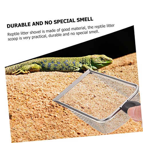 balacoo 2pcs Reptile Litter Scoops Sand Substrate Scoop Shovel for Reptile Terrarium Pet Poop Clean Tool