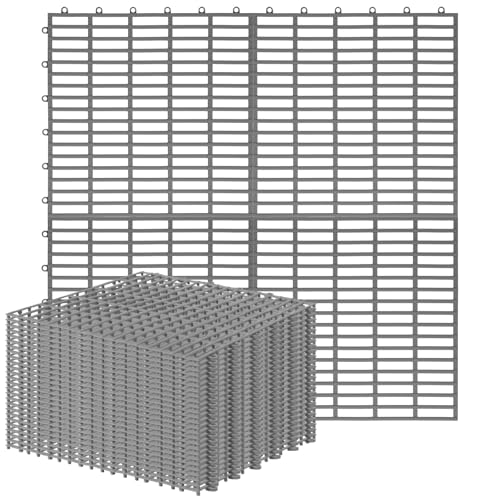 30 Pcs Anti-Slip Drainage Tiles Interlocking Shower Floor Mats 12" x 12" Soft TPE Bathroom Splicing Mats with Drain Holes for Pool, Deck, Garage & Pet Areas(Gray) - color: Grey