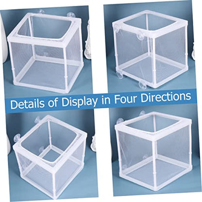Toddmomy 2PCS Portable Fish Hatching Net with Separation Function Floating Isolation Box for Aquarium Fish Tank Durable and Cloth Material S for Home Tank Use