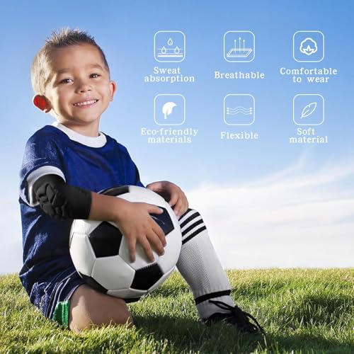 EULANT Soft Elbow and Knee Pads for Kids,Thicken Protect Elbow Knee Pad,S - size: Kids Suit S(Elbow S+Knee S)