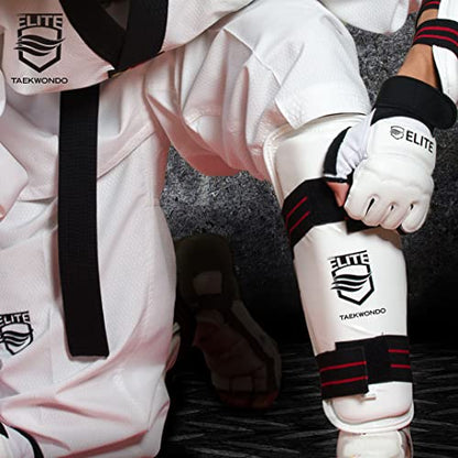 ELITE – Taekwondo Shin Guard for Kids & Adults (TKD Protector) - size: Small