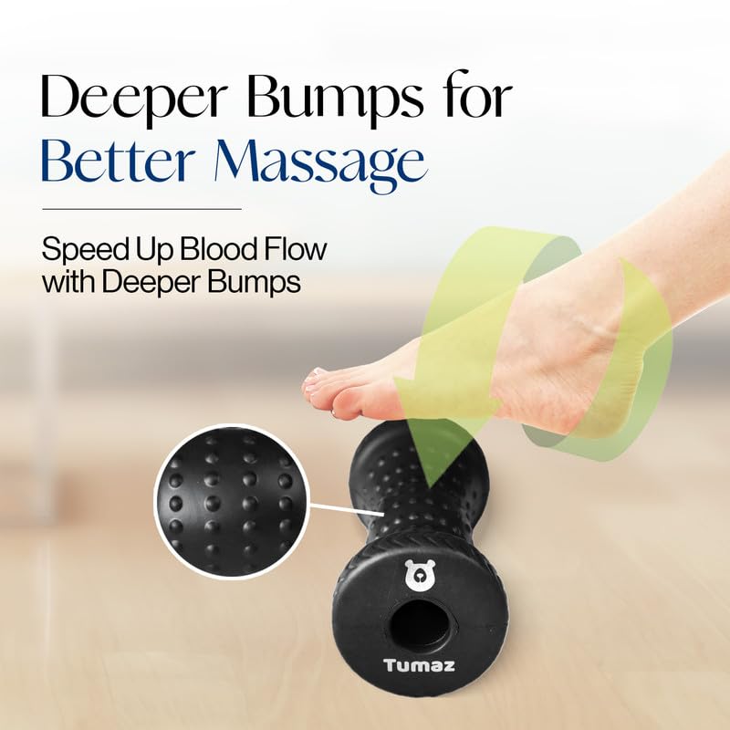 Tumaz Foot Roller for Deep Tissue Massage & Reflexology - color: Foot Roller - Original (Gray )