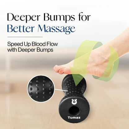 Tumaz Foot Roller for Deep Tissue Massage & Reflexology - color: Foot Roller - Original (Gray )