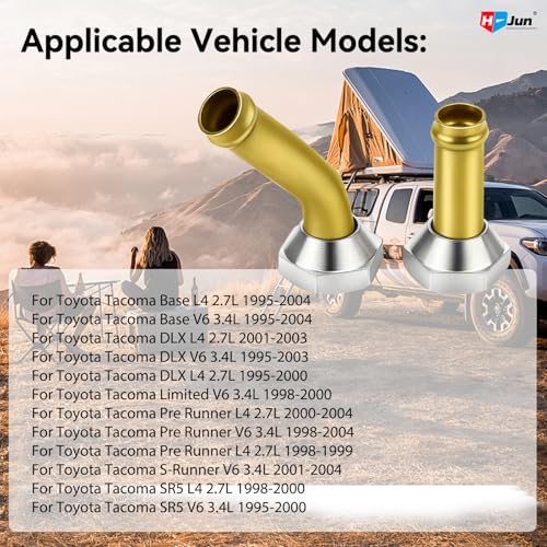M14x1.5 Transmission Cooler Line Connector Compatible with Toyota Tacoma 2.4L 2.7L 3.4L (1995–2004), Brass Radiator Oil Fitting, 2PCS, Leak Repair Replacement
