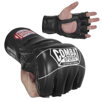Combat Sports Pro Style Grappling MMA Gloves - color: Black, size: Youth Medium