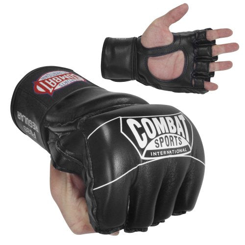 Combat Sports Pro Style Grappling MMA Gloves - color: Black, size: Small